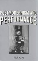 Tapa de Postmodernism and performance