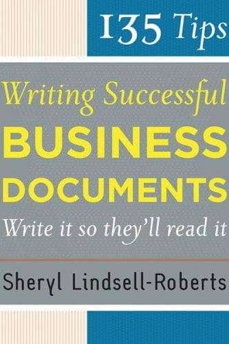 Tapa de 135 tips for writing successful business documents