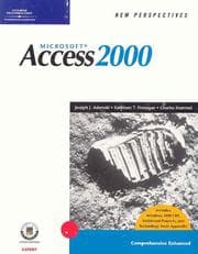 Tapa de New perspectives on Microsoft Access 2000 comprehensive enhanced