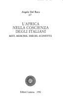 Tapa de L' Africa nella coscienza degli Italiani
