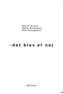 Tapa de --Det blev et nej