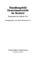 Tapa de Handlungsfeld Deutschunterricht im Kontext