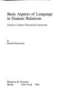 Tapa de Basic aspects of language in human relations