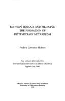 Tapa de Between biology and medicine