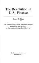Tapa de The revolution in U.S. finance