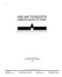 Tapa de Oscar Tusquets