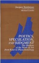 Tapa de Poetics, speculation, and judgment