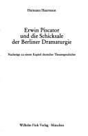 Tapa de Erwin Piscator und die Schicksale der Berliner Dramaturgie