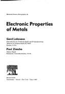 Tapa de Electronic properties of metals