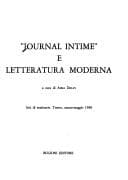 Tapa de "Journal intime" e letteratura moderna
