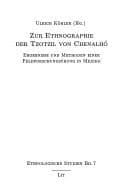 Tapa de Zur Ethnographie der Tzotzil von Chenalhó