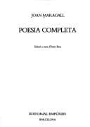 Tapa de Poesia completa