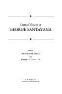 Tapa de Critical essays on George Santayana