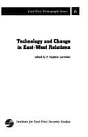 Tapa de Technology and change in East-West relations