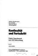 Tapa de Kontinuität und Fortschritt