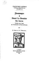 Tapa de Hommages à Henri Le Bonniec