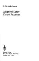 Tapa de Adaptive Markov control processes
