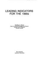 Tapa de Leading indicators for the 1990s