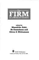 Tapa de The Firm as a Nexus of Treaties (Advanced Studies in the Social Sciences)