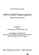 Tapa de Gelb-rot-gelbe Regierungsjahre
