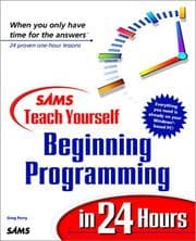 Tapa de Sams teach yourself beginning programming in 24 hours
