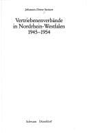 Tapa de Vertriebenenverbände in Nordrhein-Westfalen, 1945-1954