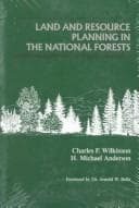 Tapa de Land and resource planning in the national forests