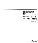 Tapa de Designed by architects in the 1980s