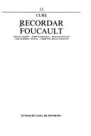 Tapa de Recordar Foucault