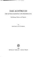Tapa de Das Achtbuch der Könige Sigmund und Friedrich III