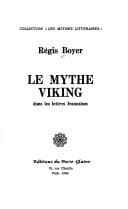 Tapa de Le mythe viking dans les lettres françaises