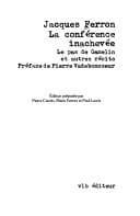 Tapa de La conférence inachevée