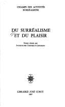 Tapa de Du surréalisme et du plaisir