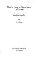 Tapa de Ehescheidung in Deutschland 1794-1945