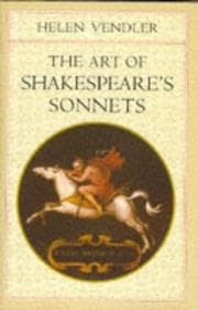 Tapa de The art of Shakespeare's sonnets