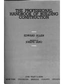 Tapa de The professional handbook of building construction