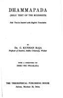 Tapa de Dhammapada, holy text of the Buddhists