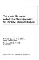 Tapa de Therapeutic recreation and adapted physical activities for mentally retarded individuals
