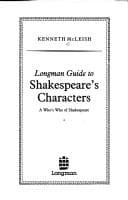 Tapa de Longman guide to Shakespeare's characters