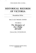Tapa de Historical records of Victoria