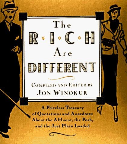 Tapa de The rich are different