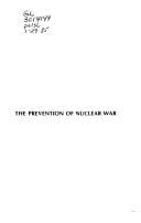 Tapa de The prevention of nuclear war