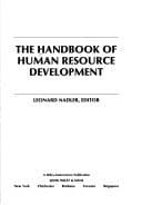 Tapa de The Handbook of human resource development