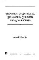 Tapa de Treatment of antisocial behavior in children and adolescents