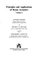 Tapa de Principles and applications of room acoustics