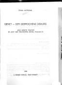 Tapa de Genet, der gebrochene Diskurs
