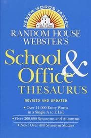 Tapa de Random House Webster's School and Office Thesaurus Revised and Updated