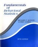 Tapa de Fundamentals of behavioral statistics