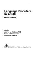 Tapa de Language disorders in adults : recent advances
