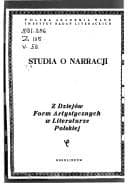 Tapa de Studia o narracji